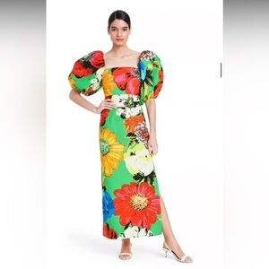 BNWT Christopher John Rogers for Target puff sleeve maxi dress